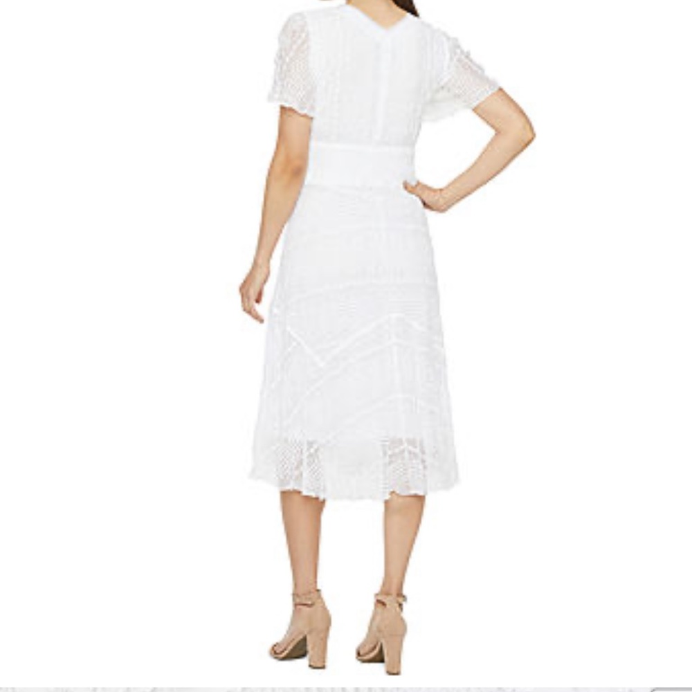 NWT Rabbit Rabbit Rabbit Design Short Sleeve Fit + Flare Dress Size 6 - Picture 2 of 6